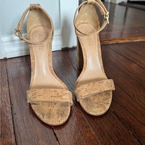 SCHUTZ Women's Cork Heeled Sandals
